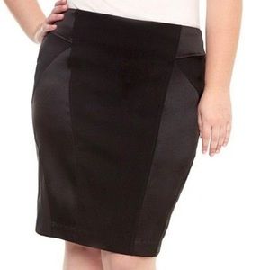 Torrid Black Panel Pencil Skirt